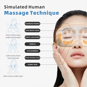 Masajeador de ojos inalámbrico con calor y música Bluetooth Terapia facial compacta para la tensión ocular Hinchazón Sueño Viaje Esencial - Product Image 6