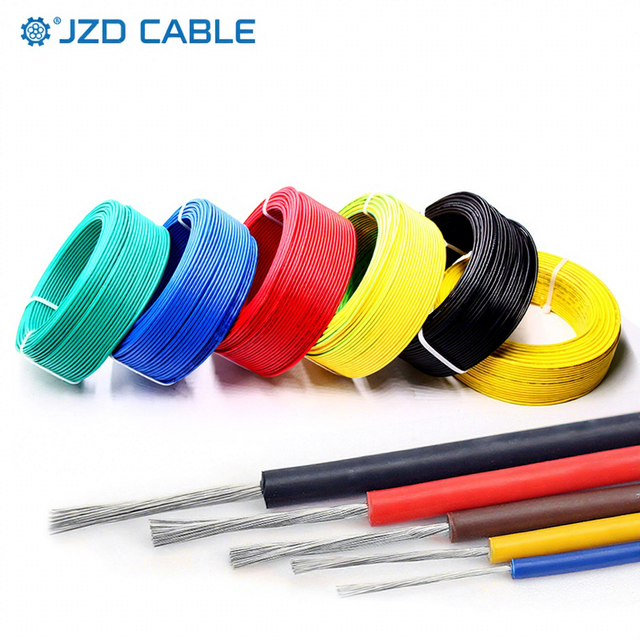 JZD  Electrical Wire Red/Blue/Black/Yellow/Pink 10awg-18awg Tinned Copper PVC Sheath Stranded for Heating Hook-up Wires UL1015
