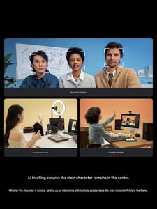 insta Link 2 pro / 2C Pro 4K AI Live Streaming Equipment , 1/2" Sensor, Noise-Cancelling <b>Mic</b>, Gesture Control for Pro Streaming - Product Image 3
