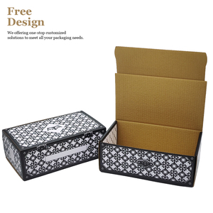 Biểu Tượng Tùy Chỉnh Thương Mại Điện Tử Cajas Rỗng Đen Xách Tay Máy Bay Cao Cấp Độc Đáo Gửi Thư Giao Hàng Hộp Cho Bao Bì - Product Image 1