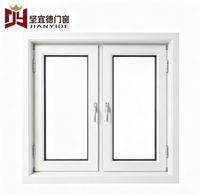 Puertas y Ventanas Modernas de UPVC a Precio de Fábrica en China, Ventana Horizontal Abatible de Doble Vidrio