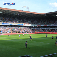 Affichage LED publicitaire pour stade, 7680Hz, haute fréquence de rafraîchissement, montage mural, écran LED couleur pleine résolution pour le sport