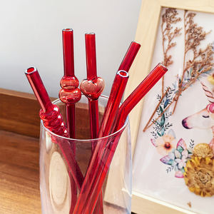 อุปกรณ์เสริมฟางแก้วสีแดงที่นำกลับมาใช้ใหม่ได้เป็นมิตรต่อสิ่งแวดล้อมสำหรับนักดื่มบาร์บรรจุภัณฑ์จำนวนมาก - Product Image 2