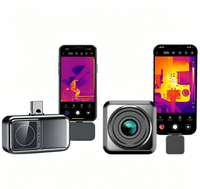 Caméra thermique pour smartphone HVD-V2 256*192, 24g, portable, mise au point manuelle, pour l'inspection électrique et HVAC à domicile
