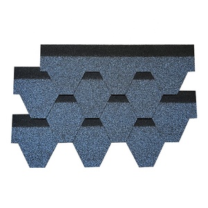 Durable Fiberglass Shingles <strong>Square</strong> Customized Colors <strong>Roofing</strong> 100cm Length Stone Chip Coated Modern Heat Resistant School - Product Image 4