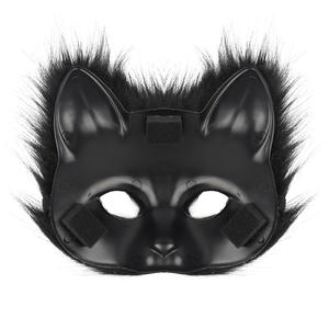 हेलोलीन पार्टी faux cosplay महिलाओं और लड़कियों के लिए मास्क पूंछ दस्ताने के साथ पोशाक सेट - Product Image 5