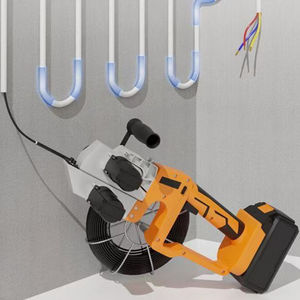 Roscadora de Tubos Portátil Industrial de 30 m, Componentes Centrales de Engranajes, Automática, Eléctrica/a Batería, Garantía de 3 Años para Construcción - Product Image 1