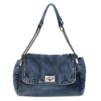 Sac fourre-tout vintage en jean, sac à bandoulière de luxe en toile grande capacité, sac à main bandoulière pour femme, idéal pour les voyages de week-end et les trajets quotidiens
