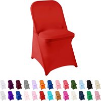 Folding Chair Covers Wholesale White Black Ivory Spandex Folding Chair Cover Stretch Slipcovers for Wedding
