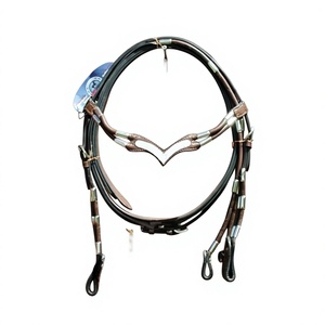 ขายส่งหนังปรับได้ สายางม้าพร้อมโลโก้ที่กําหนดเองสําหรับขี่ม้า - Product Image 1