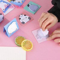 Nouveauté : Bloc-notes adhésif créatif en forme de dessin animé, mignon, amovible, portable, mini, pour étudiants 1779