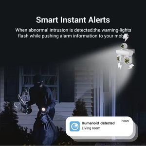 كاميرا أمان خارجية جديدة بدقة 16 ميجابكسل وثلاث شاشات وواي فاي وتصوير 4K بزاوية 360 درجة مع مستشعر CMOS ودعم بطاقة الذاكرة بسعر المصنع من هيكواي - Product Image 4