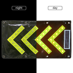 Nguồn Sáng Led Dấu Hiệu Giao Thông Nhấp Nháy Tam Giác Dấu Hiệu Cảnh Báo Led Có Thể Gập Lại Led Dấu Hiệu Dừng Với Năng Lượng Mặt Trời - Product Image 2