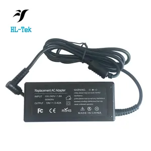 Reemplazo de cargador de ordenador portátil, ADP-65DW de 19V 3.42A 65W PA-1650-78 B para Asus/toshiba ac, adaptadores de notebook