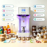 Offre Spéciale – Scelleuse Électrique Semi-Automatique A180S pour Bouteilles en Verre, Boissons (Lait, Thé), Boîtes de Boissons en Papier et Boîtes de Fruits de Mer – Facile à Utiliser