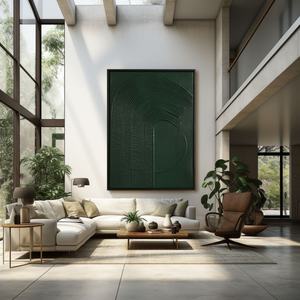 Peinture à l'huile minimaliste texturée artisanale peinte à la main sur toile, art mural pour la décoration contemporaine des hôtels et des maisons - Product Image 3