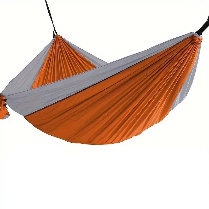 Leichter Doppel-Nylon-Camping-Hammock mit Hangriemen für Rucksack, Reisen, Strand, Hof und Garten