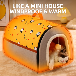 Popular Pet House <b>Nest</b> Winter Warming Semi-Closed Cat <b>Nest</b> Dog House Pet Supplies Dog <b>Nest</b> Cross-border Wholesale - Product Image 4