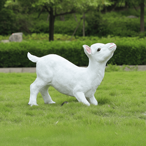 Esculturas de <span class=keywords><strong>Cabras</strong></span> y Ovejas de Resina Personalizadas para Decoración de Granjas al Aire Libre - Product Image 4