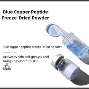 OEM Ghk-cu <span class=keywords><strong>เซ</strong></span><span class=keywords><strong>รั่</strong></span><span class=keywords><strong>ม</strong></span>ผงคิวเพปไทด์สีน้ำเงินเกรดเครื่องสำอาง ชนิดไลโอฟิไลซ์ สำหรับทาภายนอก ช่วย<span class=keywords><strong>ลด</strong></span>เลือนริ้วรอยและเส้นเล็ก - Product Image 5