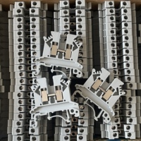 Bloc de bornes à vis ignifuge pour rail DIN, connecteur de fil 2,5 mm², 4 mm², 6 mm², borne à vis pour l'automatisation industrielle