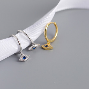 Design classico carino 925 in <span class=keywords><strong>argento</strong></span> Sterling cubico Zirconia pietra Charm ciondolo <span class=keywords><strong>orecchini</strong></span> a goccia per donna - Product Image 3