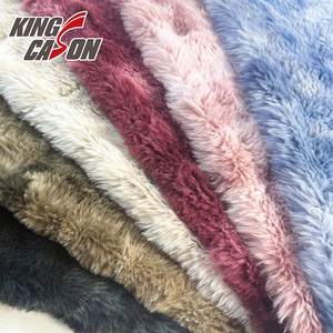 Kingcason <span class=keywords><strong>2025</strong></span> Mới Nhất Nặng Trọng Lượng Ấm Dài Đống Da Thân Thiện Bền Bong Bóng Jacquard Tie Nhuộm Bong Bóng Faux Lông Vải Cho Áo - Product Image 1