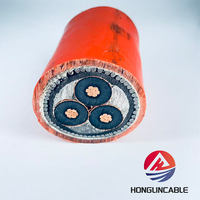 Câble d'alimentation moyenne tension TDZ-YJY33, isolation en XLPE, blindage en fil d'acier fin, câble électrique