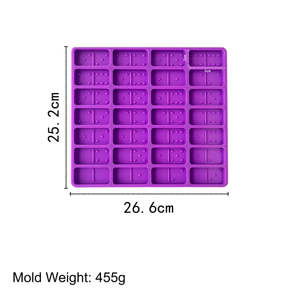 Moule en silicone pour dominos, <span class=keywords><strong>jeux</strong></span> de table, échecs, résine époxy, moule Pai Gow, pâtisserie, bijoux - Product Image 4