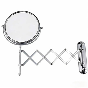 Espejo Telescópico Plegable para Montar en la Pared del Baño, Espejo de Belleza, Espejo de Maquillaje para Baño, Espejo de Vanidad sin Perforaciones - Product Image 1