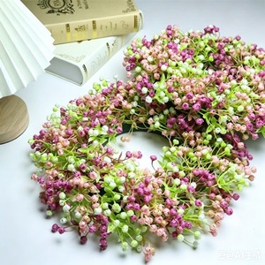 Couronne de fleurs artificielles Yu Dingsheng Rose Baby's Breath 31cm Décoration d'intérieur - Product Image 2