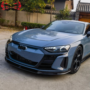 Kit Carrozzeria Stile F per <span class=keywords><strong>Audi</strong></span> <span class=keywords><strong>E</strong></span>-<span class=keywords><strong>TRON</strong></span> <span class=keywords><strong>GT</strong></span>: Labbro Anteriore, Presa d'Aria Anteriore, Minigonne Laterali, Diffusore Posteriore <span class=keywords><strong>e</strong></span> Alettone in Fibra di Carbonio Secca con Design PU per Aggiornamento Paraurti - Product Image 3