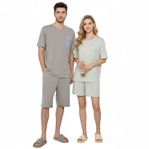Conjunto de Pijamas Ecológicos y Cómodos de Fibra con Ácido Hialurónico, Delgados y Frescos para el Verano, para Parejas - Product Image 3