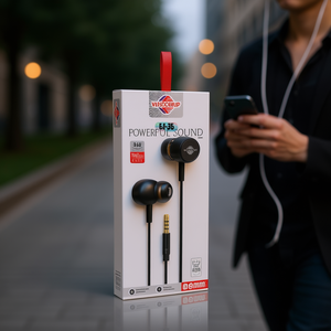 หูฟังอินเอียร์ Wisdomup แบบไดรเวอร์ไดนามิก เสียงทรงพลัง สายยาว 120 ซม. ช่องเสียบ 3.5 มม. - Product Image 2