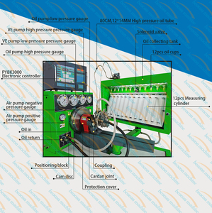 Banc d'essai de pompe à injection diesel numérique 12 cylindres Beacon Machine BC3000+D avec affichage numérique - Product Image 4