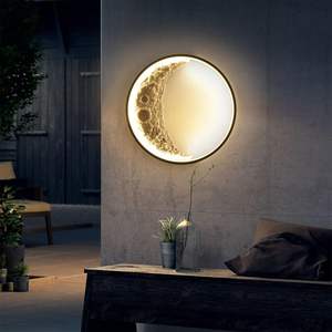 Lampe murale LED moderne nordique Décoration intérieure Lampe de chevet lune Chambre à coucher Lampe murale intérieure Salle de bain Salon Lampe murale <span class=keywords><strong>Allée</strong></span> Couloir - Product Image 2