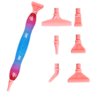 Kit de pintura de diamantes 5D, patrón cuadrado, temas personales, juego de bolígrafos de resina plástica, bolígrafo de taladro, puntas de bolígrafo, herramientas de arte de cera, tela - Product Image 1