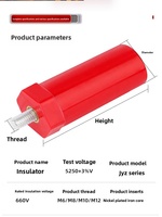 Isolateur hexagonal rouge JYZ en gros, support de barre omnibus, isolateur de poteau, pour borne de recharge de véhicules électriques et stockage d'énergie, OEM