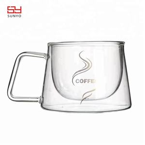 แก้วกาแฟซันโย 2024 ดีไซน์สุดฮิต รองรับการสั่งทำโลโก้สีทอง แก้วกาแฟแบบสองชั้น ป้องกันความร้อน ใช้ซ้ำได้ - Product Image 3