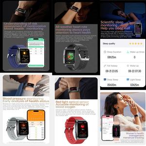 BT Ss आपातकालीन कॉलिंग फोन गैर इनवेसिव hrrv हृदय गति रक्त ऑक्सीजन स्वास्थ्य माप स्मार्टवॉच T69 स्मार्ट वॉच - Product Image 3