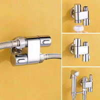 FEIDU Adaptateur de robinet à double vanne de contrôle en acier inoxydable de conception moderne Inverseur de bidet de haute qualité pour les toilettes et la cuisine