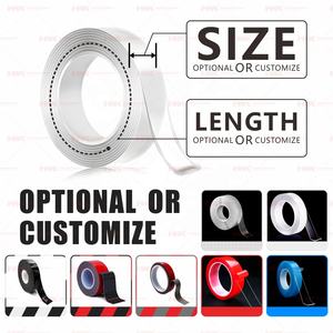 <span class=keywords><strong>Cinta</strong></span> de gel <span class=keywords><strong>transparente</strong></span> de <span class=keywords><strong>doble</strong></span> cara reutilizable personalizada de fábrica HWK, <span class=keywords><strong>cinta</strong></span> adhesiva acrílica fuerte para decoración del hogar, Material PET, nano <span class=keywords><strong>cinta</strong></span> - Product Image 2