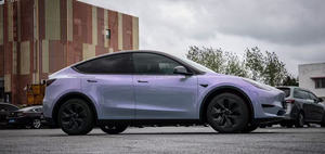 <span class=keywords><strong>Film</strong></span> Vinyle Caméléon Gris Violet Fantaisie pour Voiture, <span class=keywords><strong>Film</strong></span> Adhésif Anti-Bulles pour Décoration de Carrosserie, Rouleau de <span class=keywords><strong>Film</strong></span> de Recouvrement pour Voiture - Product Image 3