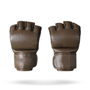ถุงมือกีฬาพิมพ์ลายตามสั่งสำหรับฝึกศิลปะการต่อสู้ ถุงมือ MMA แบบเปิดนิ้วสำหรับฝึกซ้อมในยิมและฟิตเนส - Product Image 1