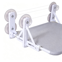 Hamac rectangulaire pliable en plastique pour chat, avec ventouses pour fenêtre, lit suspendu, perchoir pour bain de soleil, structure d'escalade murale