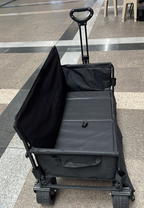 Carrello Wagon da campeggio all'aperto con piattaforma PP, carrello portatile a 4 ruote con struttura impermeabile a rete - Product Image 2