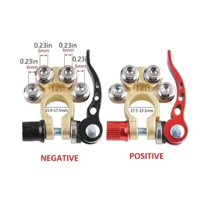 1 Pair Toolless Quick Disconnect Battery Main Cable Post Terminal Shut-off <strong>Connectors</strong> <strong>12v</strong> 6v 24v Boat Race Car UTV Tractor Truck - Product Image 5