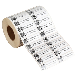 Custom <strong>Strong</strong> Self <strong>Adhesive</strong> Clear Security Tamper Resistant Unique PET <strong>Vinyl</strong> Water Proof QR Code <strong>Sticker</strong> - Product Image 4