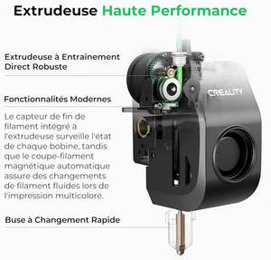 Imprimante <span class=keywords><strong>3D</strong></span> Creality K2 SE, <span class=keywords><strong>impression</strong></span> haute vitesse, imprimante <span class=keywords><strong>3D</strong></span> multicolore, compatible CFS, nivellement automatique, extrudeur - Product Image 6