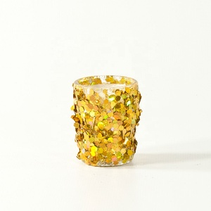 Gold Antique Stylish <b>Candle</b> Votive Hot Selling New Design Fancy Table Decor <b>Candle</b> Holder Handmade Home Decorative <b>Candle</b> Jar - Product Image 1